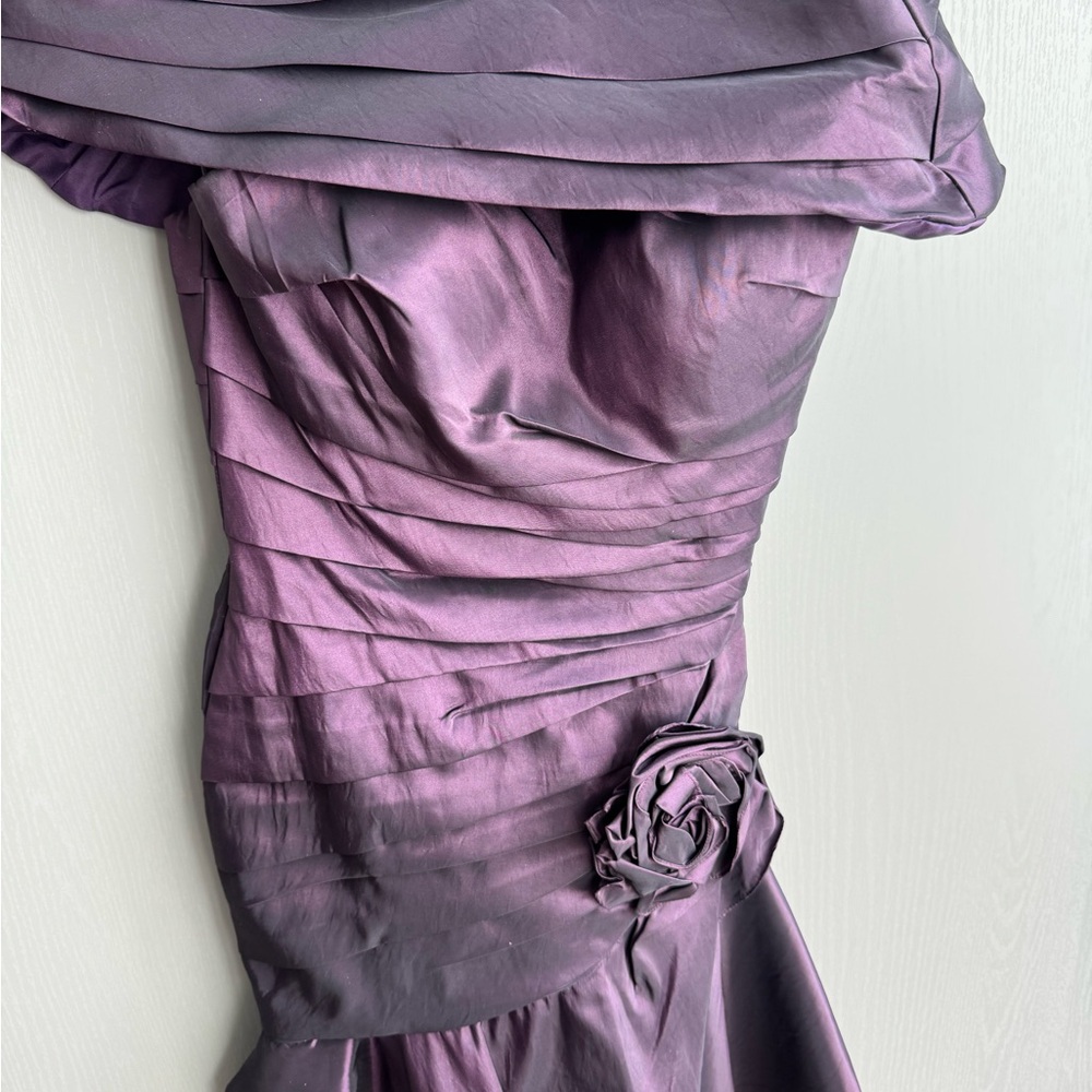 Allure One Shoulder Purple Dress